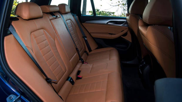 2018 BMW X3 Review Back Seat Space Cognac Leather