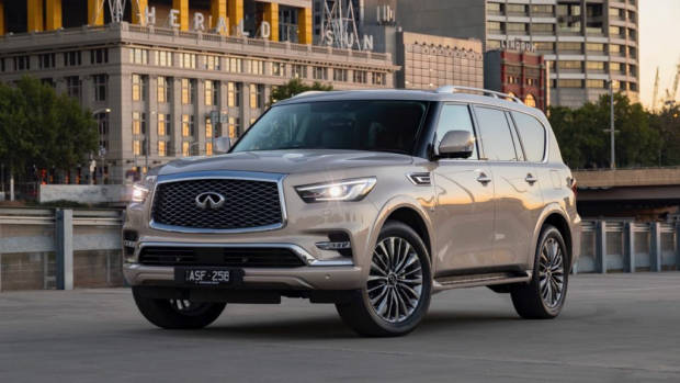 2018 Infiniti QX80 Review Champagne Quartz Front End