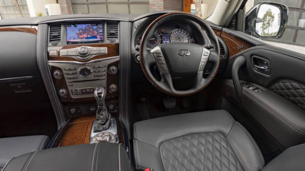 2018 Infiniti QX80 Review Dashboard Quilted Leather