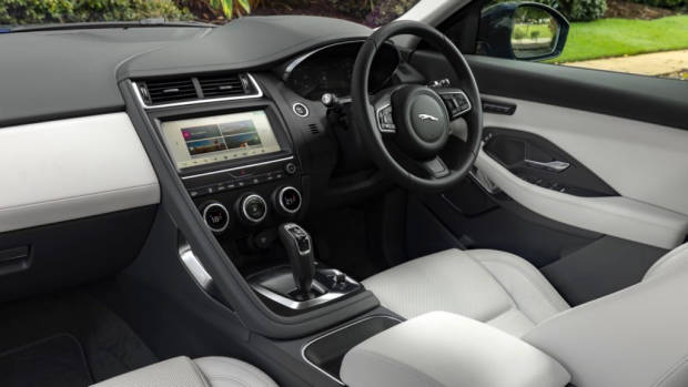2018 Jaguar E-Pace review P250 Oyster grey leather interior