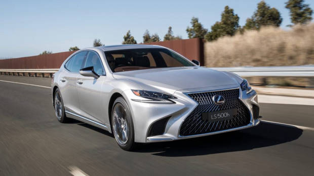 2018 Lexus LS silver front