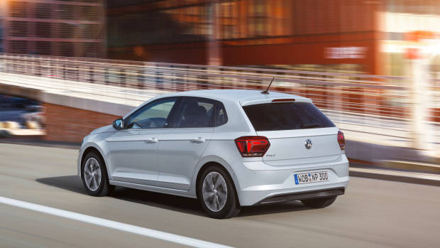 2018 Volkswagen Polo Beats white silver rear