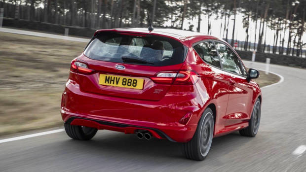 2019 Ford Fiesta ST red rear 3/4