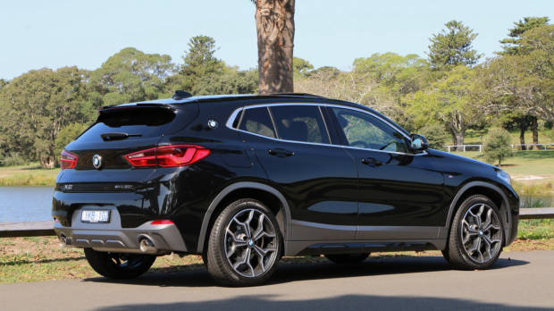 BMW X2 2018 review Black Sapphire Rear End