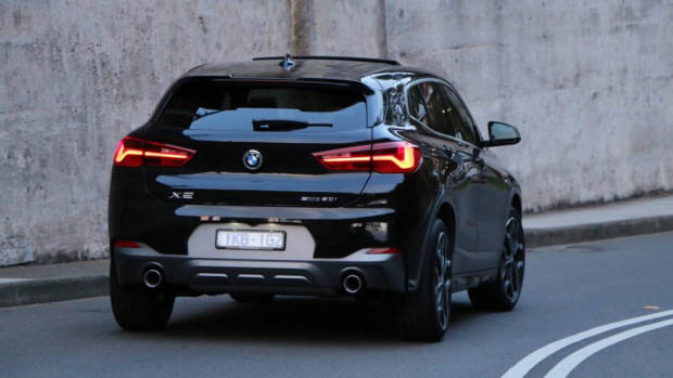 BMW X2 2018 review Black Sapphire Rear End
