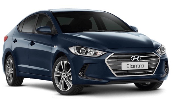 2018 Hyundai Elantra Trophy blue front 3/4