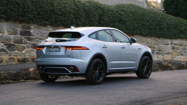 2018 Jaguar E-Pace review D180 Indus Silver rear end