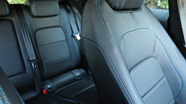 2018 Jaguar E-Pace review D180 black leather interior