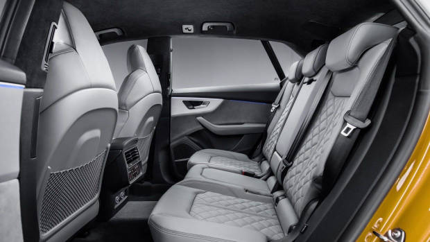 2019 Audi Q8 rear seat