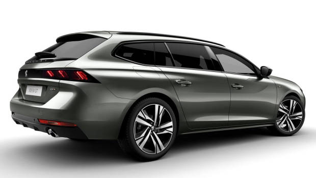 2019 Peugeot 508 Touring rear 3/4 detail2019 Peugeot 508 Touring rear 3/4 detail