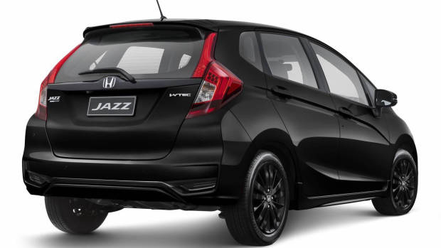 2018 Honda Jazz +Sport black rear 3/4