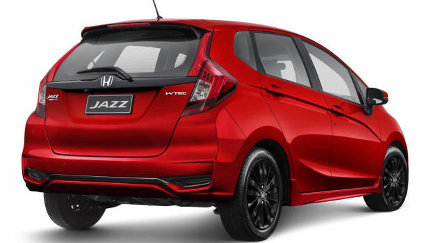 2018 Honda Jazz +Sport red rear 3/4