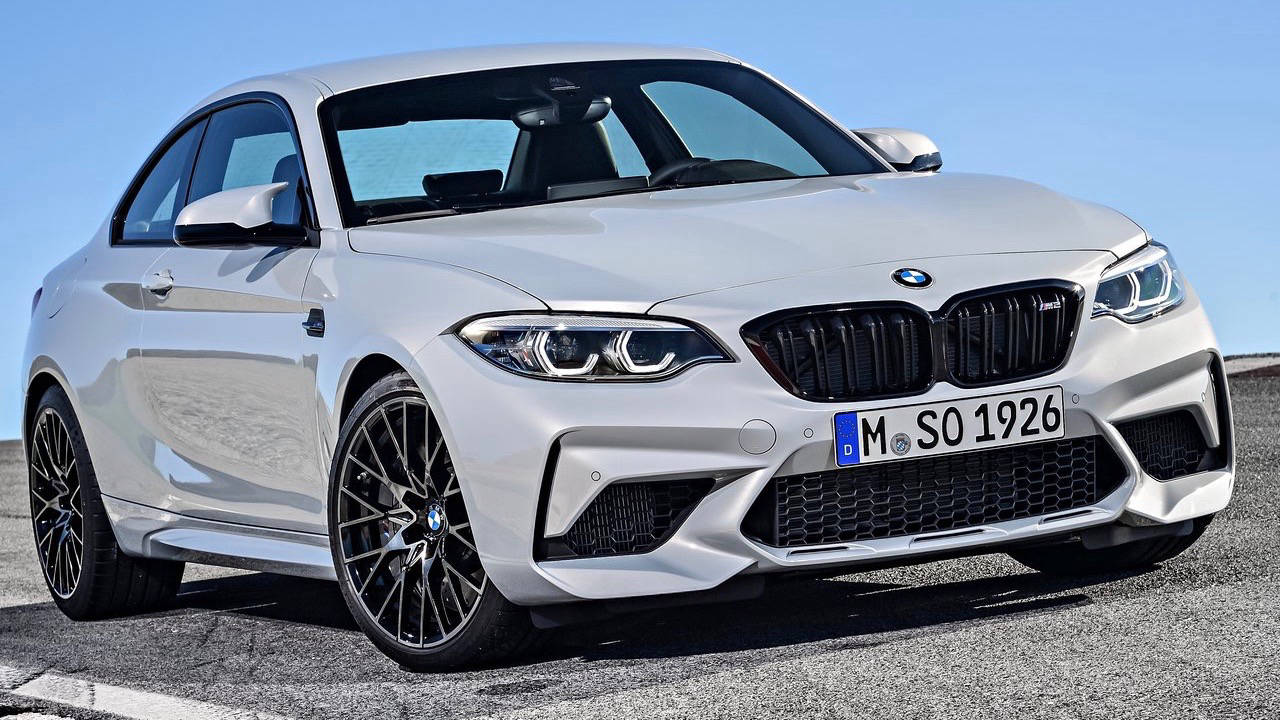 2019 BMW M2 Competition Hockenheim Silver front 3/4