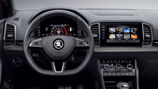 2019 Skoda Karoq Sportline dashboard detail