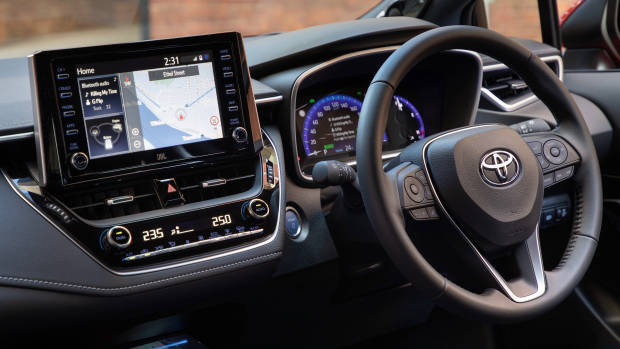 2019 Toyota Corolla ZR hybrid dashboard side