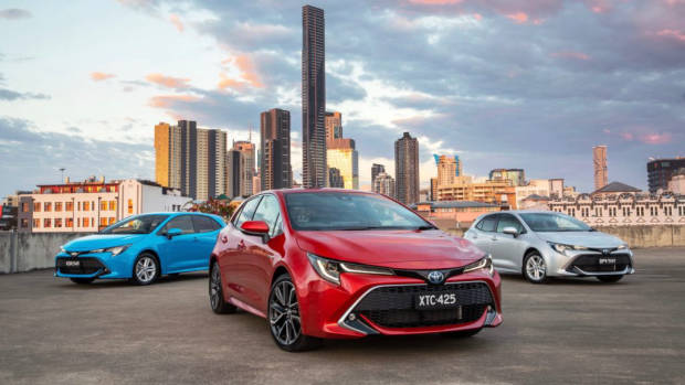 2019 Toyota Corolla range front 3/4