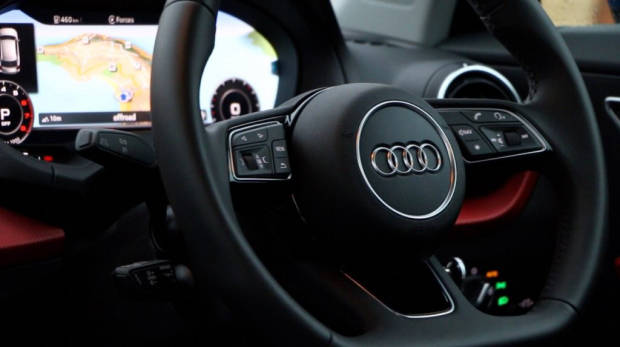 Audi Q2 flat bottom steering wheel