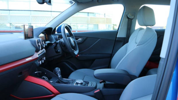 Audi Q2 sport grey leather interior
