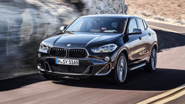 2019 BMW X2 M35i front 3/4 driving