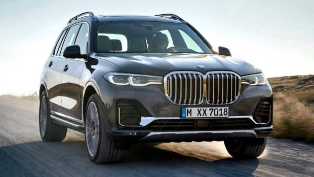 2019 BMW X7 front 3/4 header
