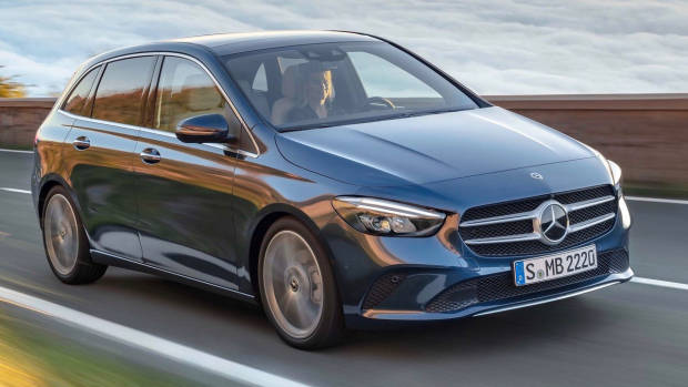2019 Mercedes-Benz B-Class blue driving