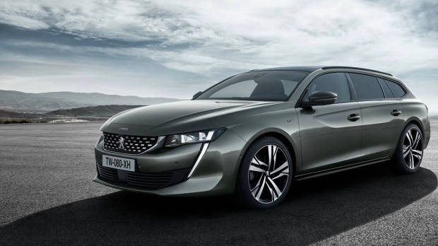 2019 Peugeot 508 Touring bronze front 3/4