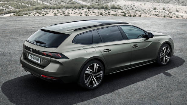 2019 Peugeot 508 Touring bronze rear 3/4