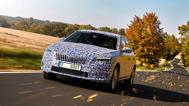 2019 Skoda Scala prototype front