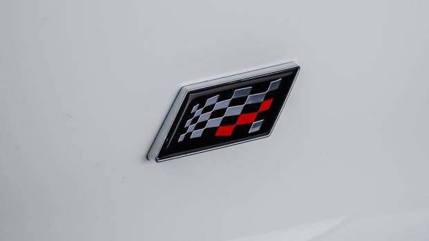 2020 Jaguar F-Type Chequered Flag badge