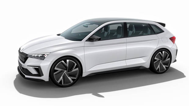 Skoda Vision RS concept white side