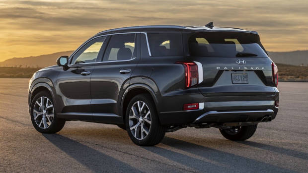 2019 Hyundai Palisade rear 3/4
