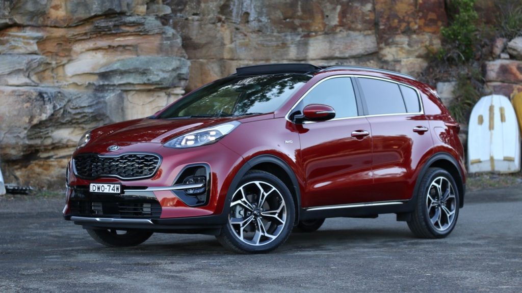 2019 Kia Sportage GT Line Fiery Red front
