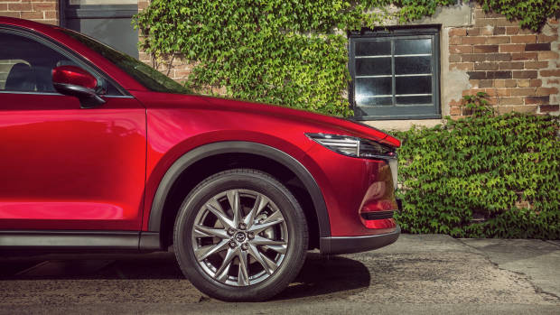 2019 Mazda CX-5 Akera Soul Red Crystal side detail