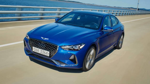 2019 Genesis G70 Sport Blue Front