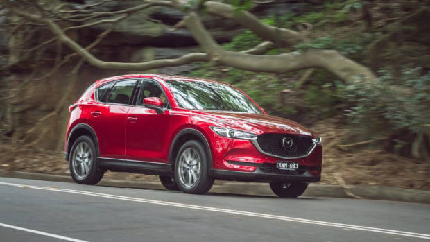2019 Mazda CX-5 Akera Soul Red Crystal driving