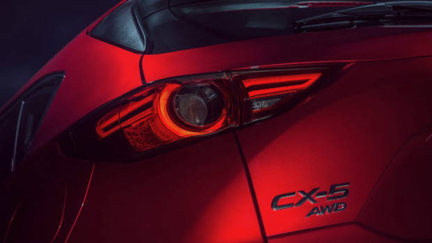 2019 Mazda CX-5 Akera Soul Red Crystal rear badge