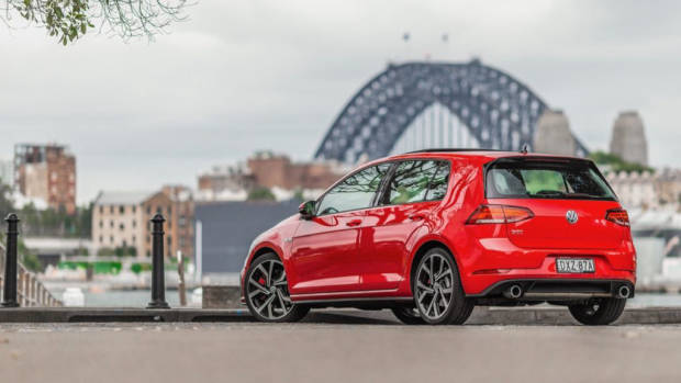 2019 Volkswagen Golf GTI 180kW Tornado Red Rear End