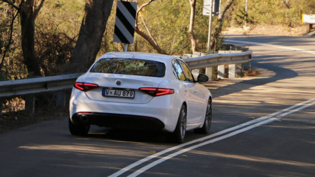 2019 Alfa Romeo Giulia Alfa White driving