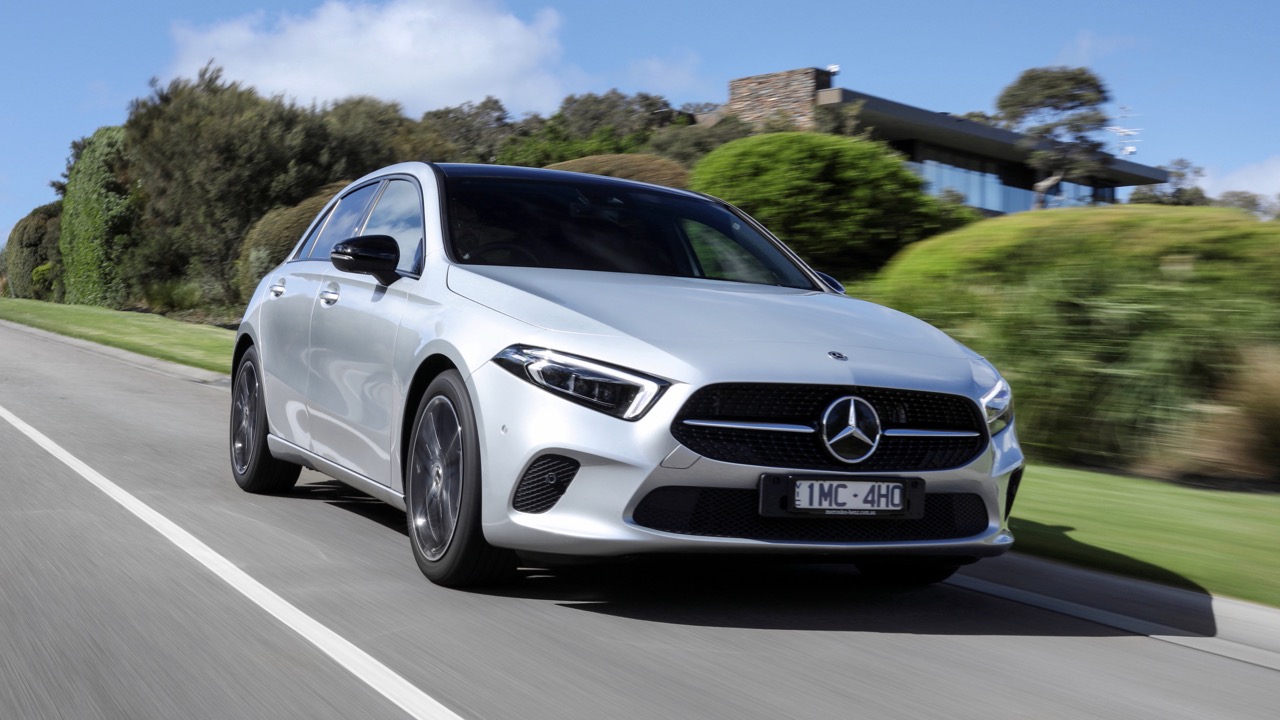 2019 Mercedes-Benz A180 silver front end