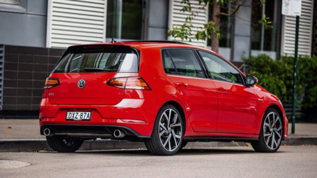 2019 Volkswagen Golf GTI Tornado Red rear end