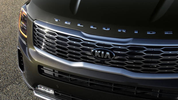 2020 Kia Telluride grille detail
