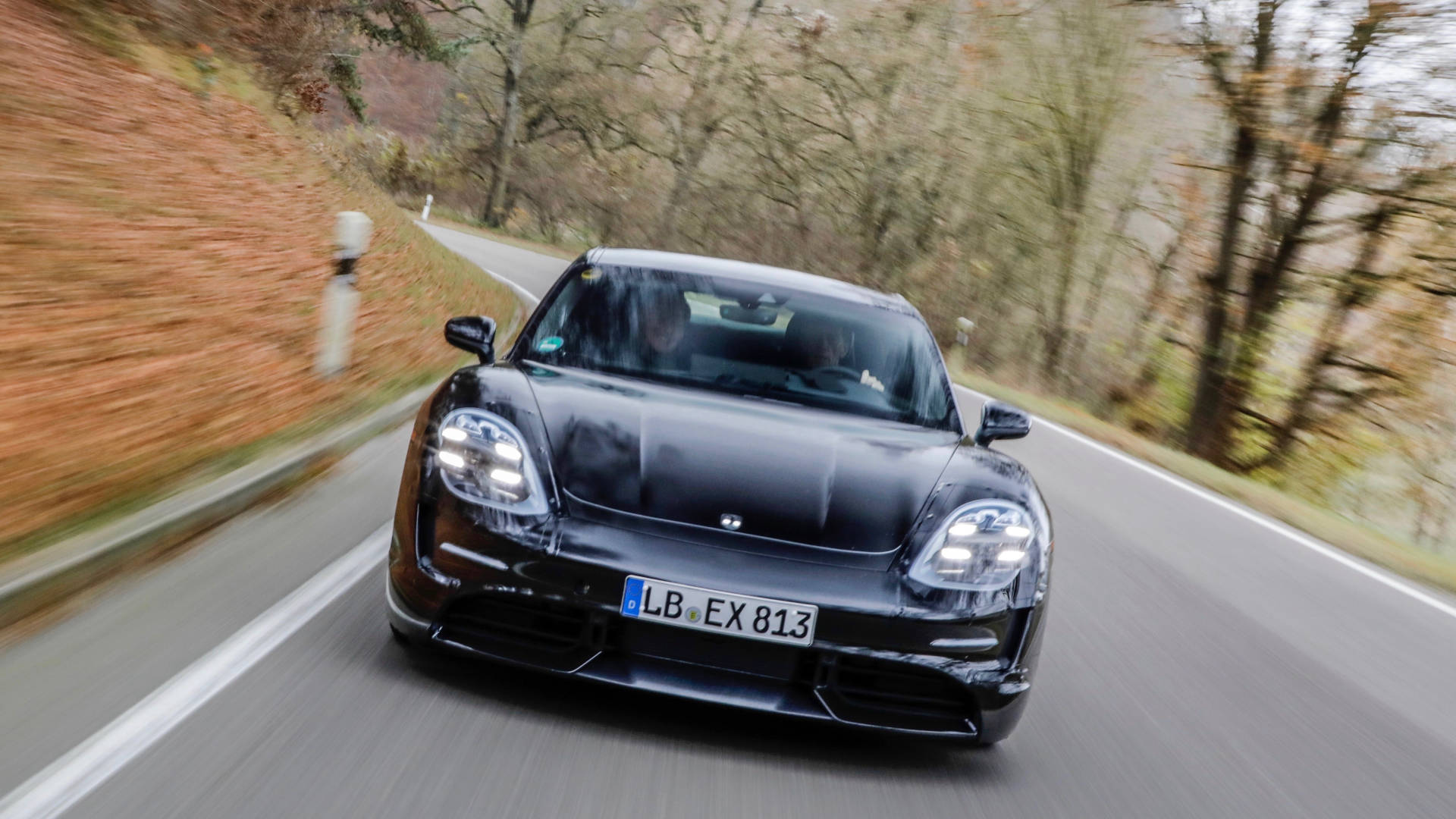 2020 Porsche Taycan prototype front detail