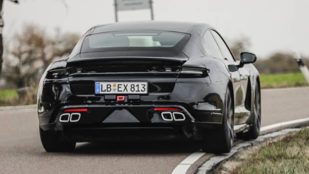 2020 Porsche Taycan prototype rear