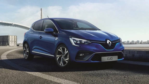 2020 Renault Clio RS Line blue front 3/4