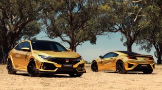Honda Australia celebrates fifty years with gold NSX, Type R