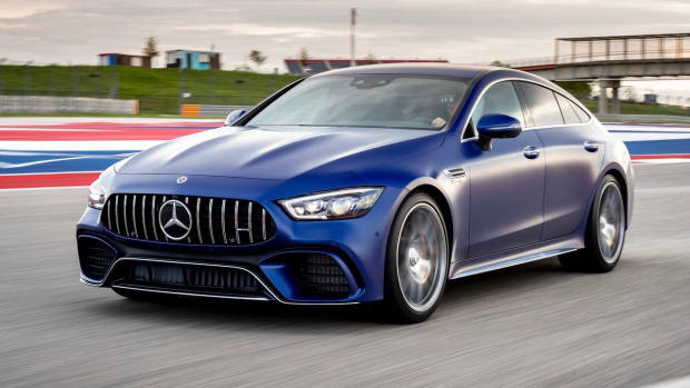 2019 Mercedes-AMG GT 4-Door blue front