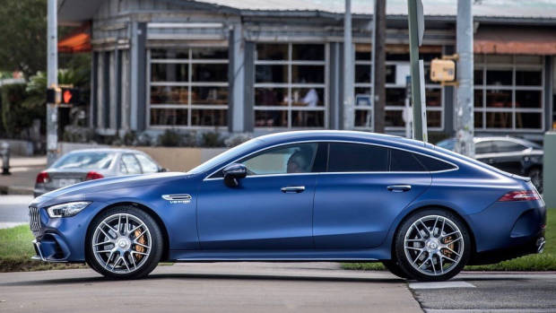 2019 Mercedes AMG GT 4-Door side