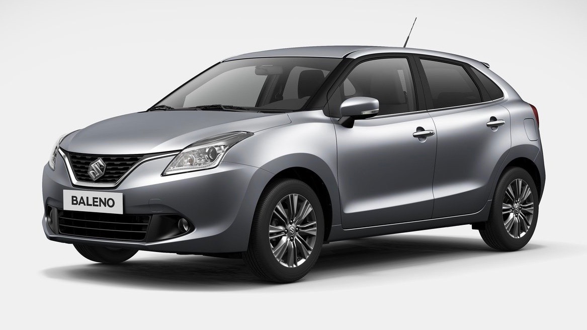 2019 Suzuki Baleno silver front 3/4