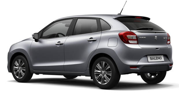 2019 Suzuki Baleno silver rear 3/4