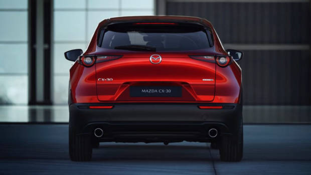 2020 Mazda CX-30 Soul Red Crystal Rear